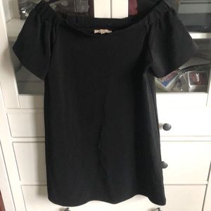 Black off shoulder dress